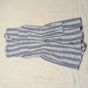 Love, Fire Boho Striped Sleeveless Romper size Small